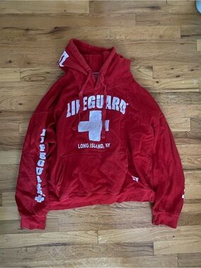 Lifeguard Long Island Red Pullover Hoodie